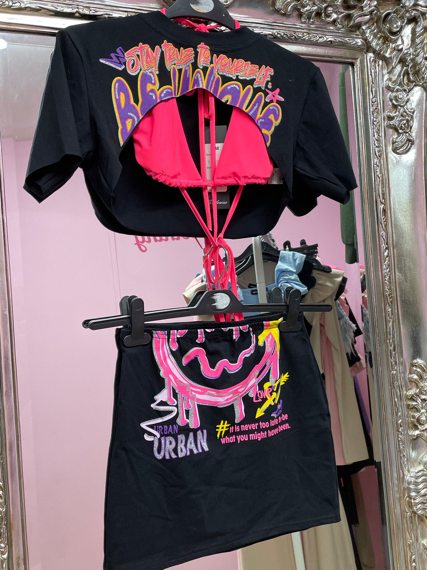 Three piece neon rave set