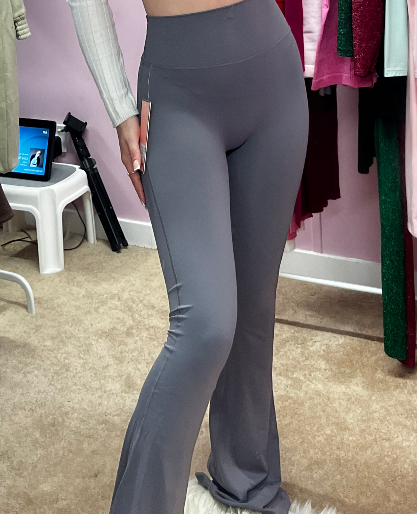 Slinky scrunch bum flares