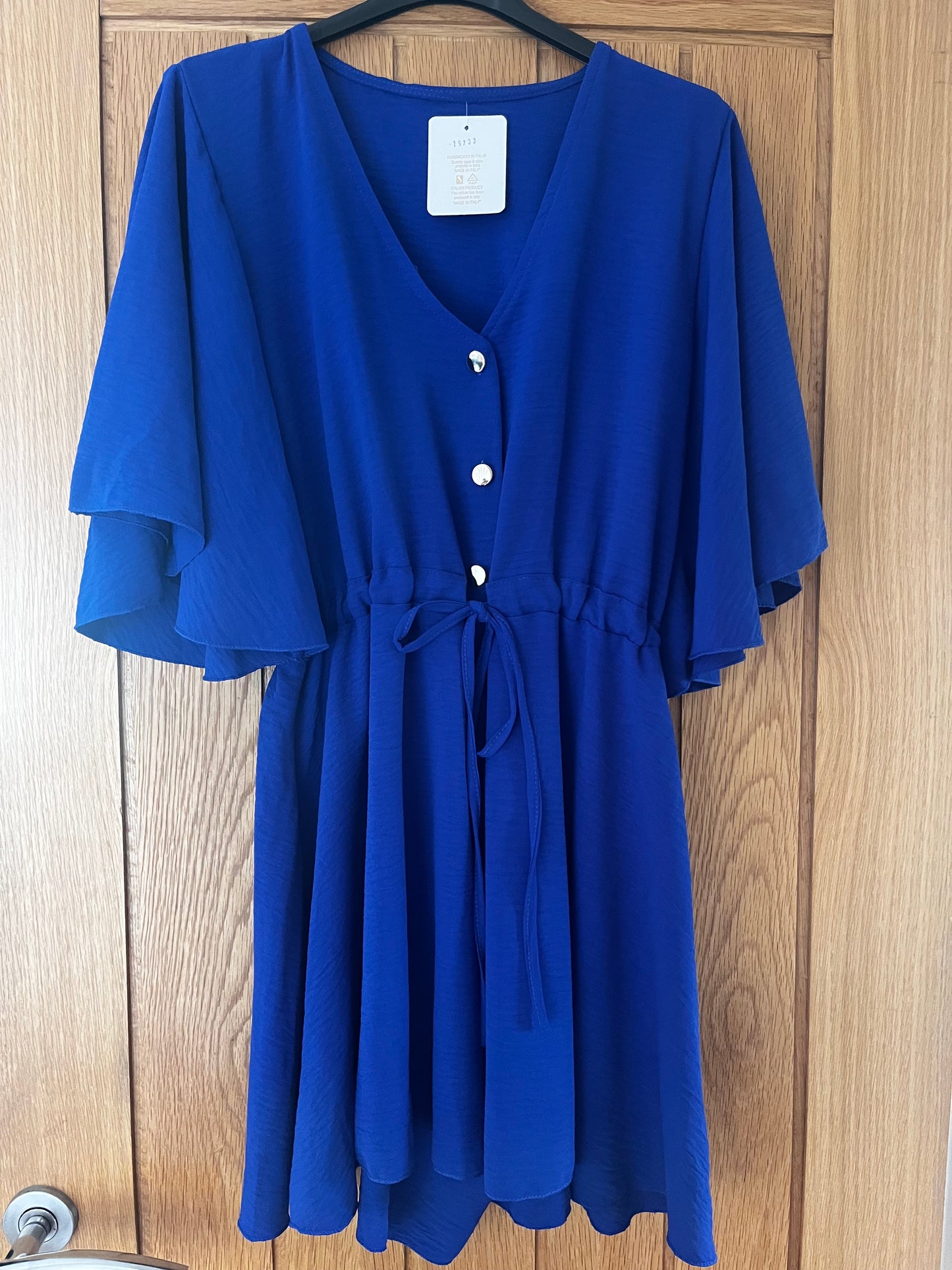 Three button detail elasticated pull in playsuits