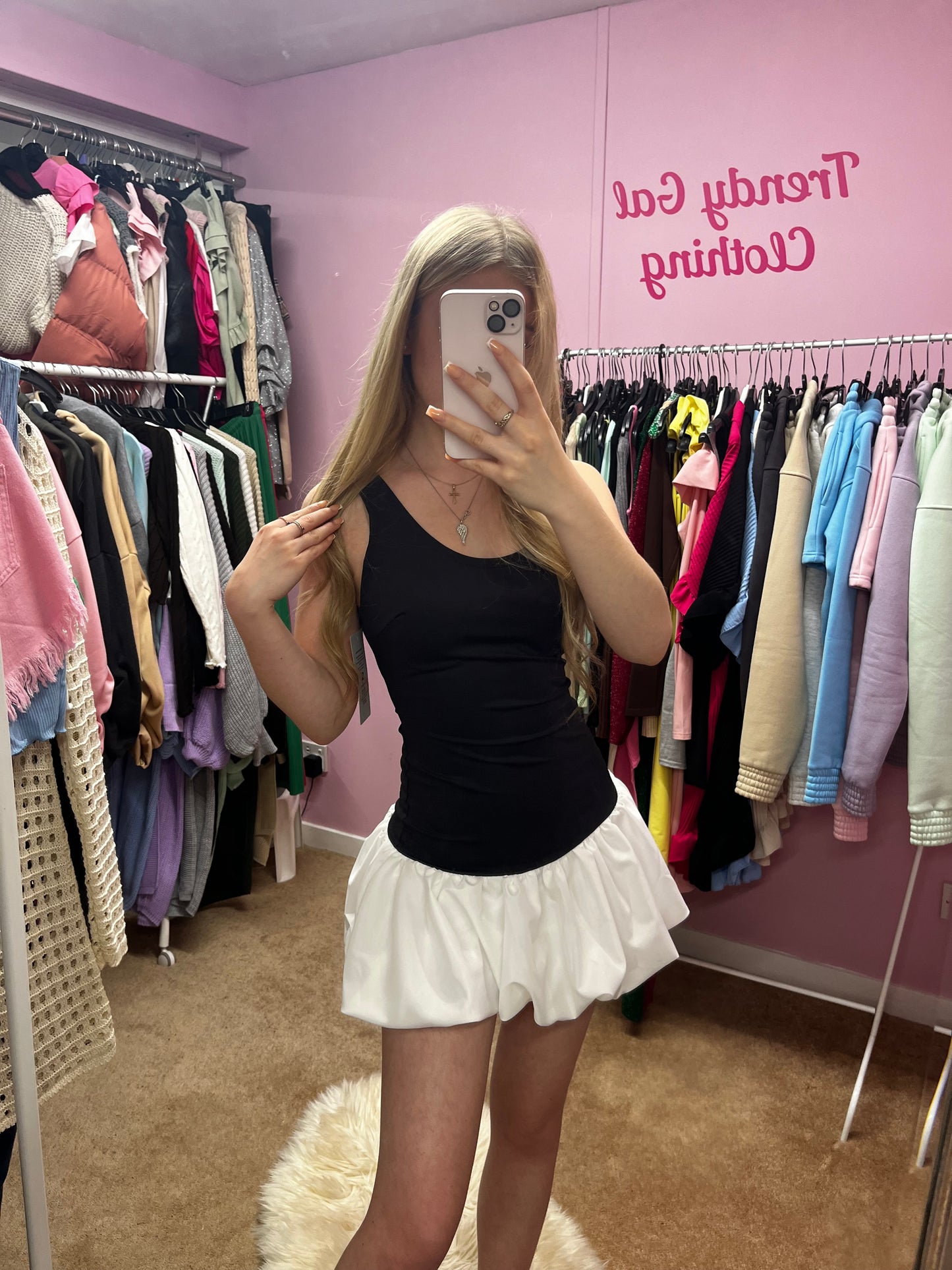 Strappy puff ball dress