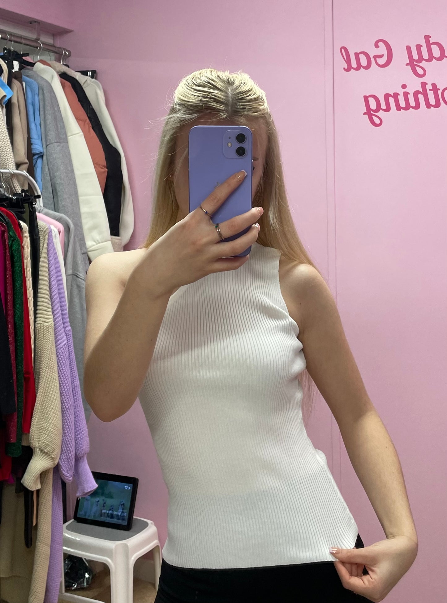 One shoulder full length tops