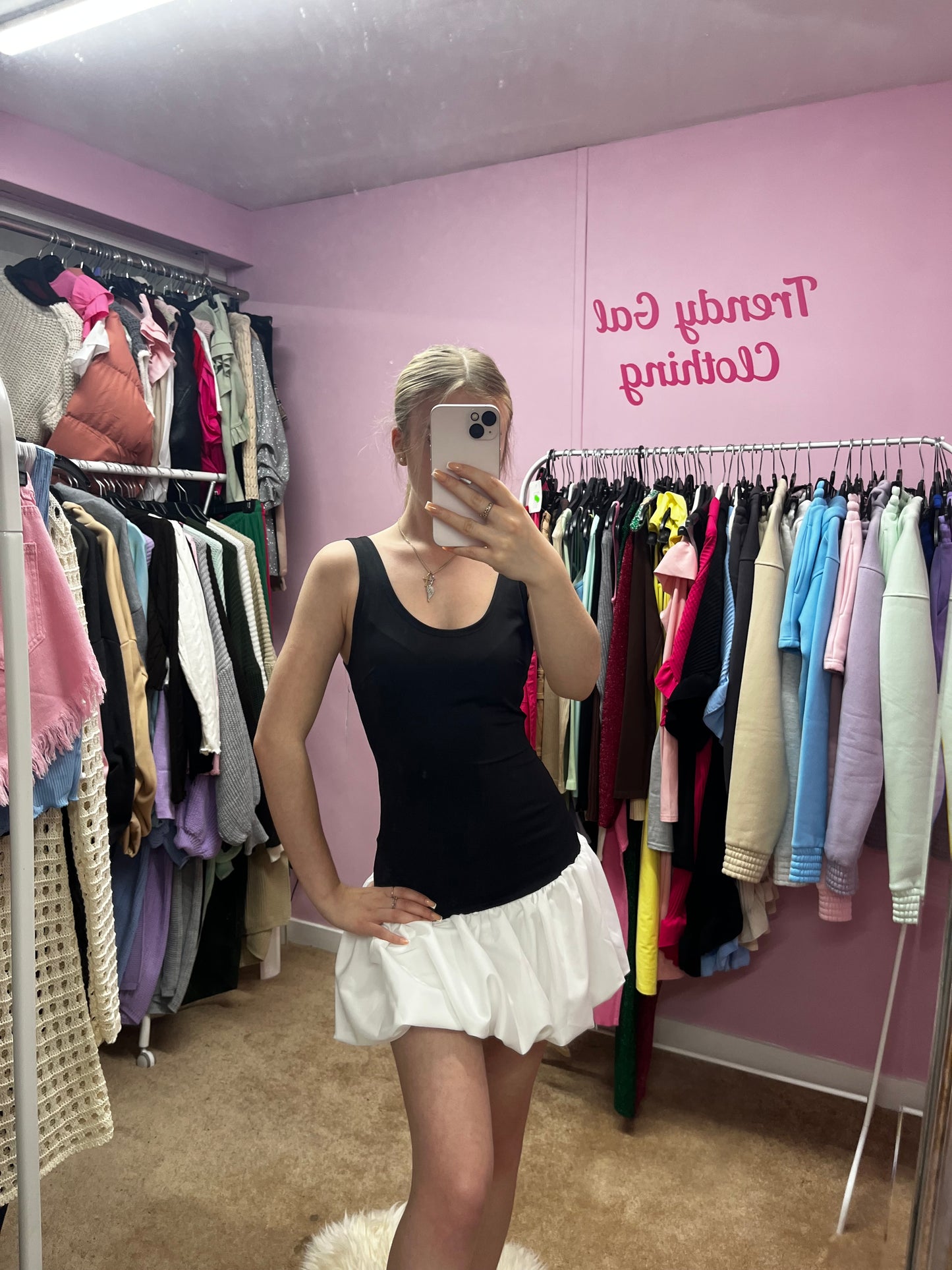 Strappy puff ball dress