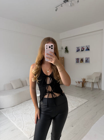 Tie front waistcoat