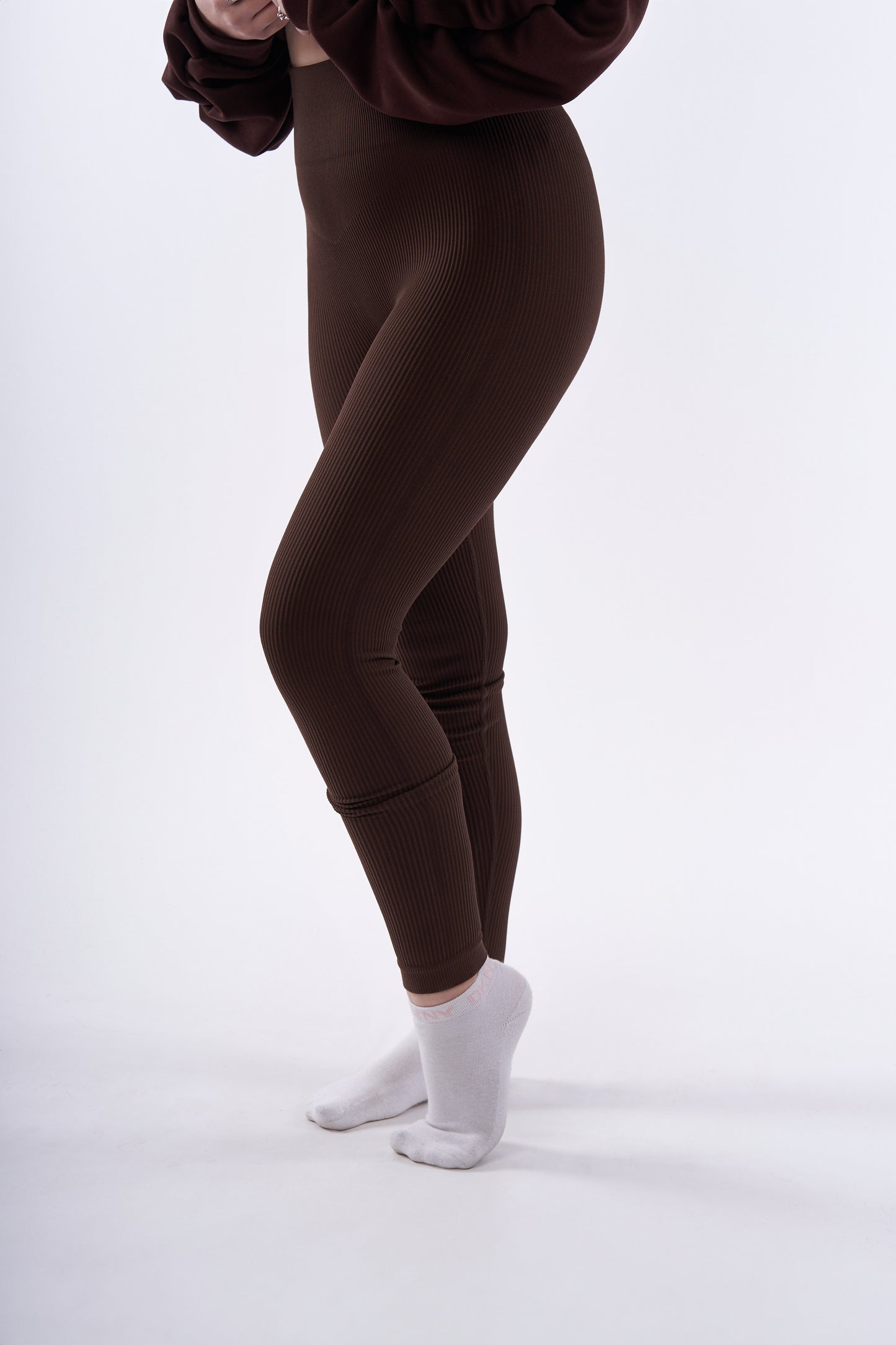 Lola leggings high waisted, ribbed and seamless