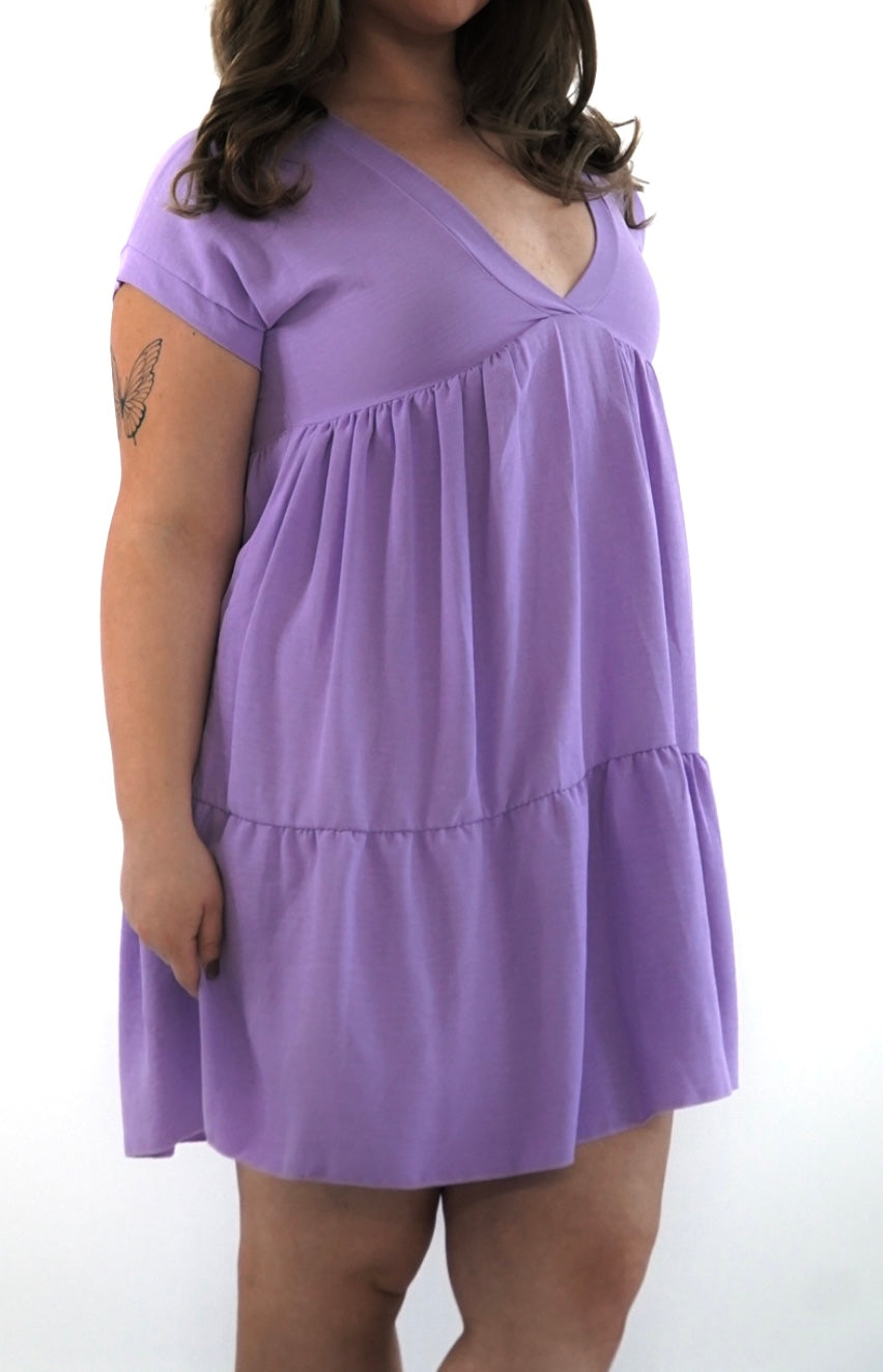 V neck floaty smock dresses