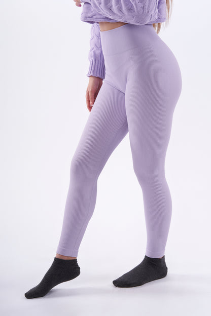 Lola leggings high waisted, ribbed and seamless