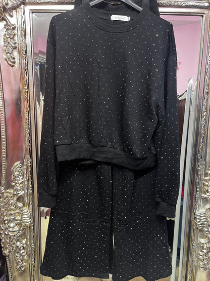 Sparkly two piece loungewear set