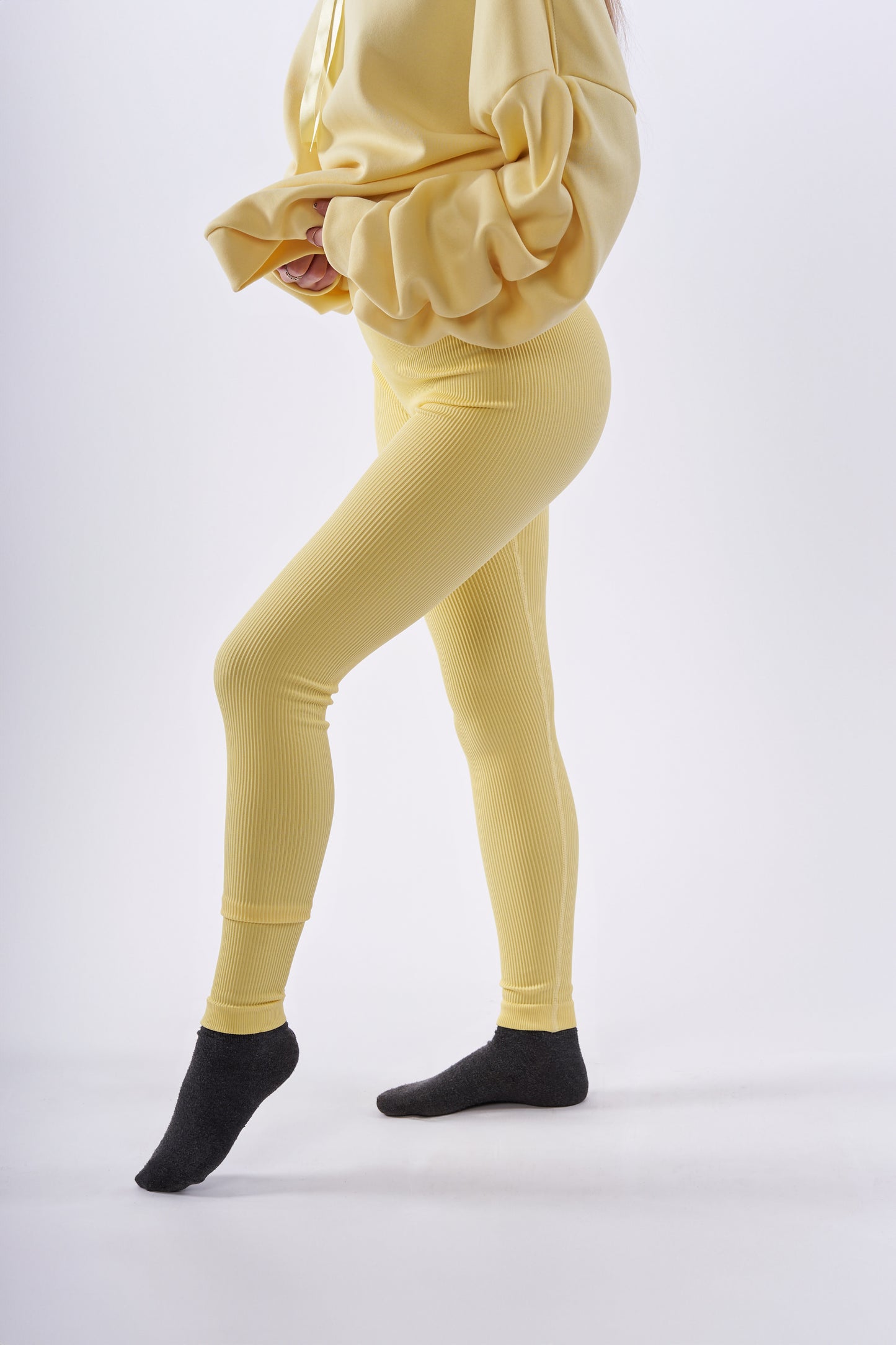 Lola leggings high waisted, ribbed and seamless
