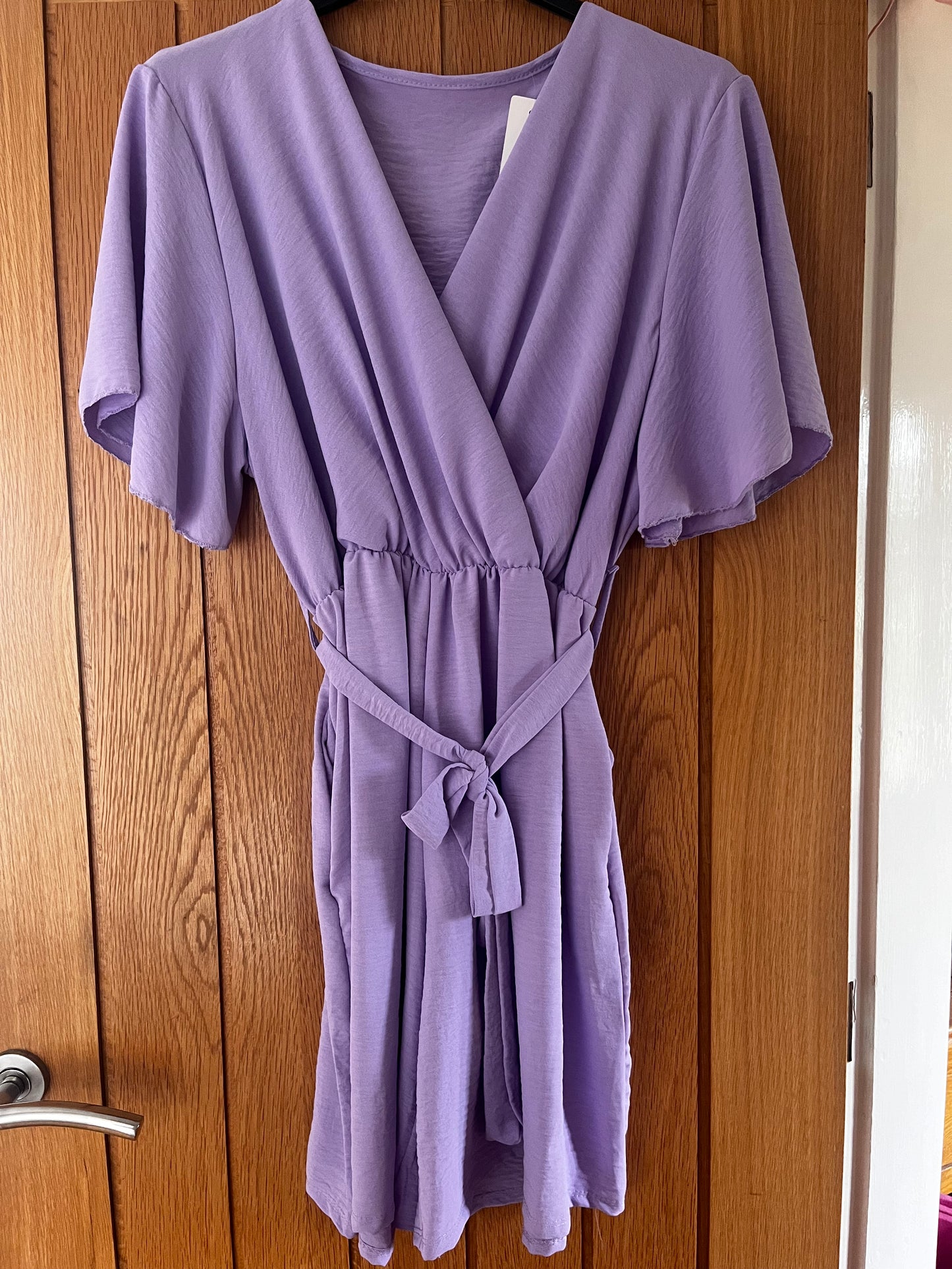 Belted wrap style playsuit