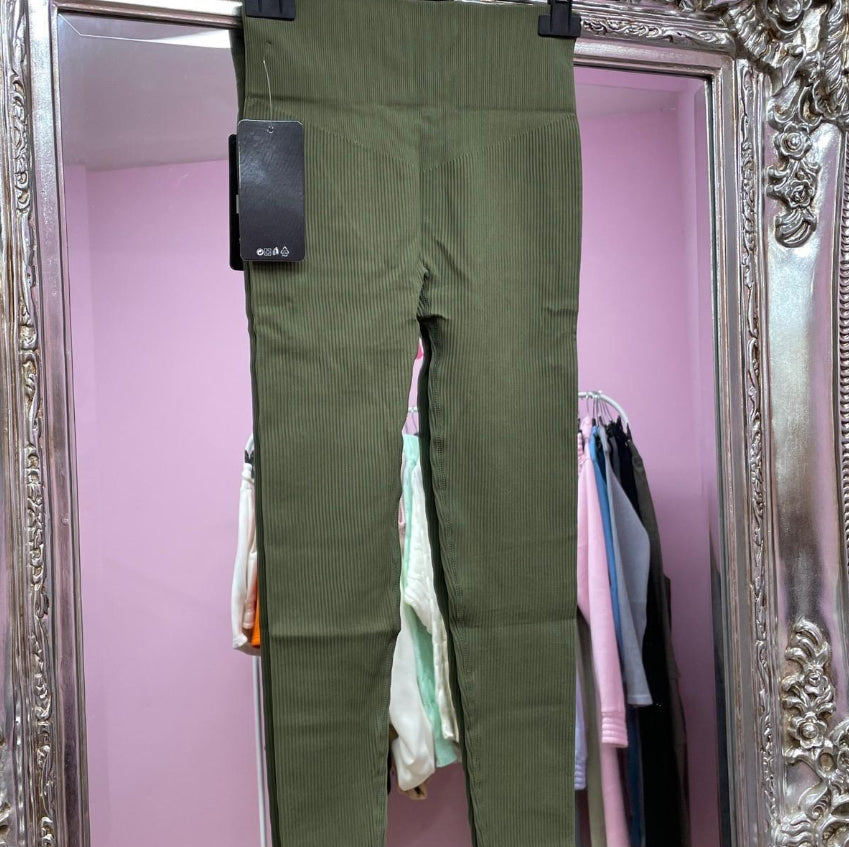 Lola leggings high waisted, ribbed and seamless