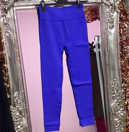 Lola leggings high waisted, ribbed and seamless