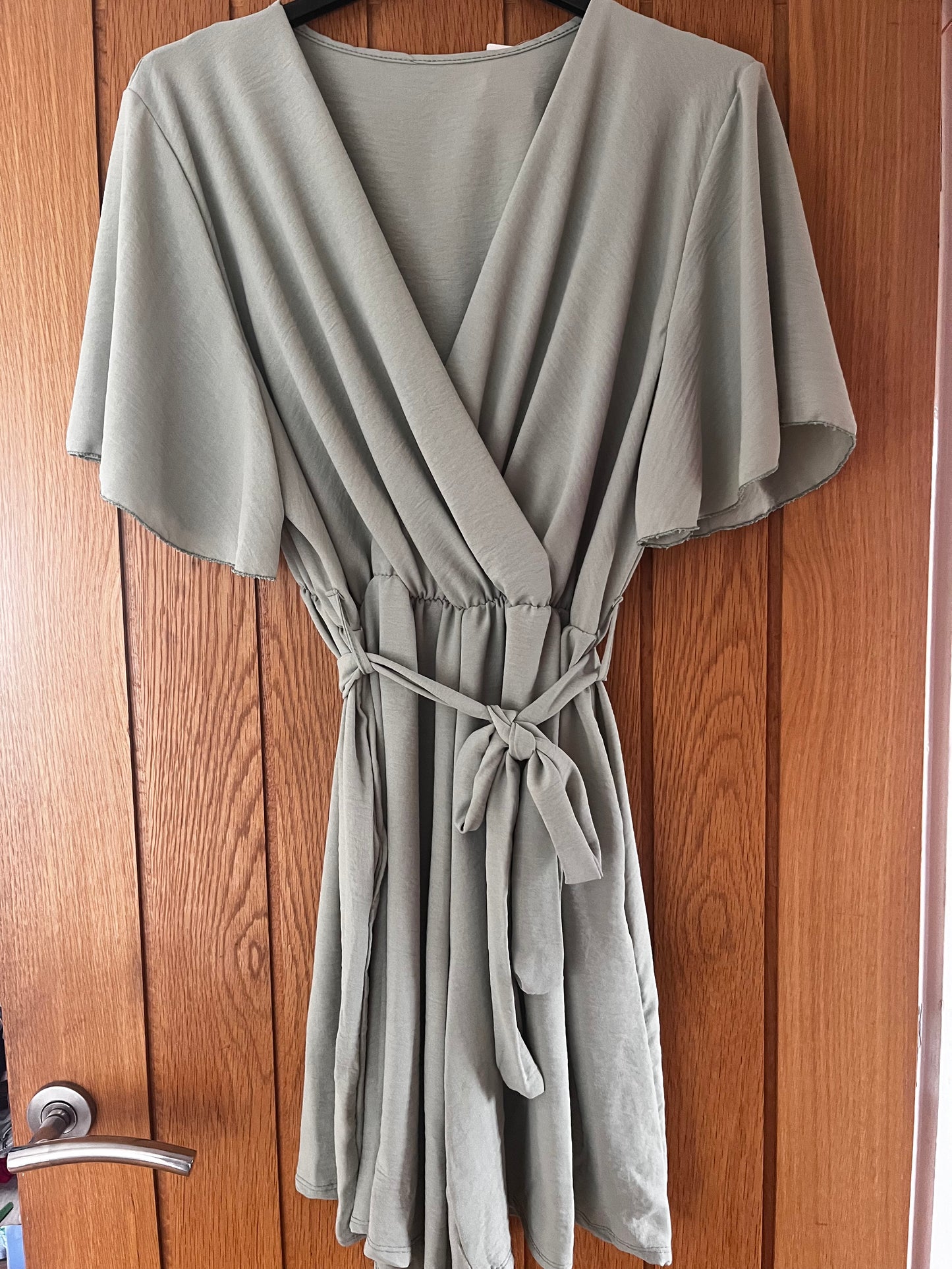 Belted wrap style playsuit