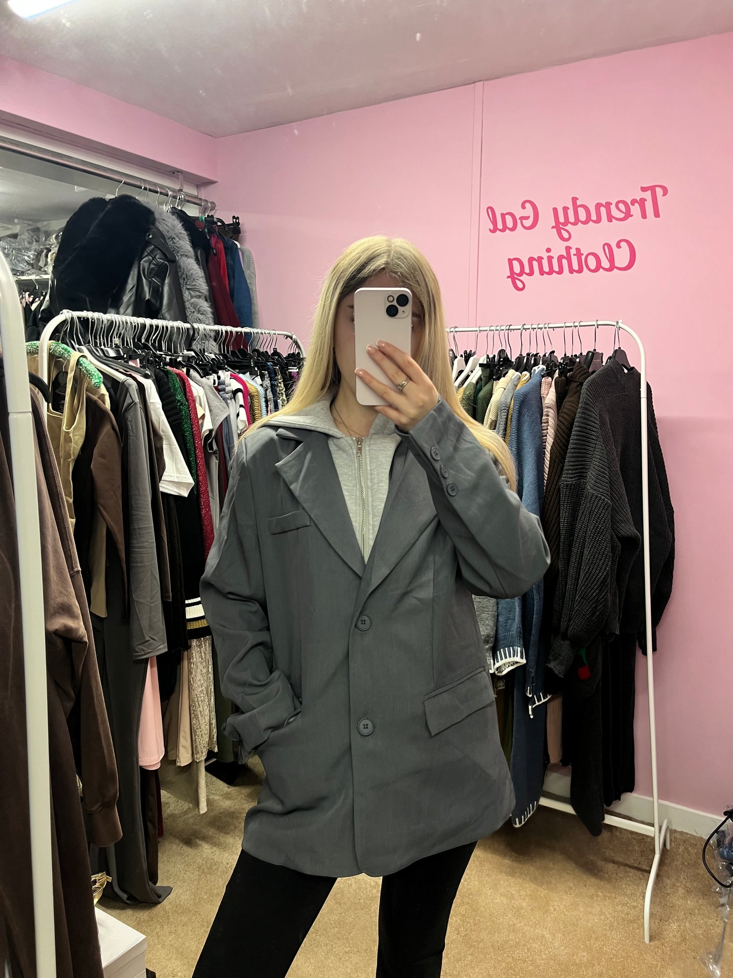 2 in 1 hooded blazer