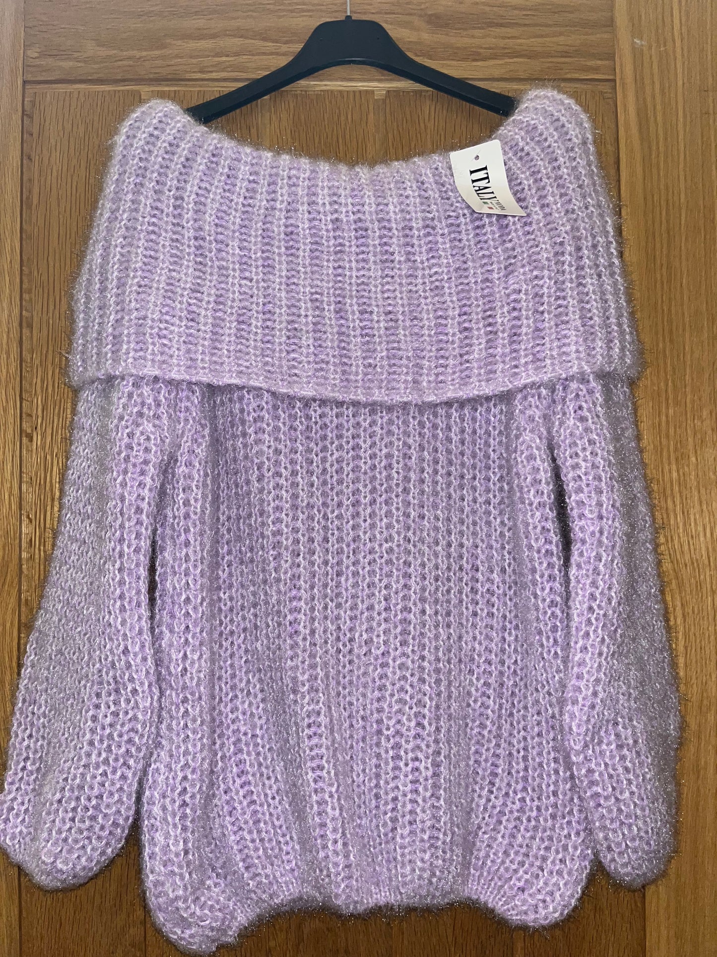 Soft knitted off the shoulder top