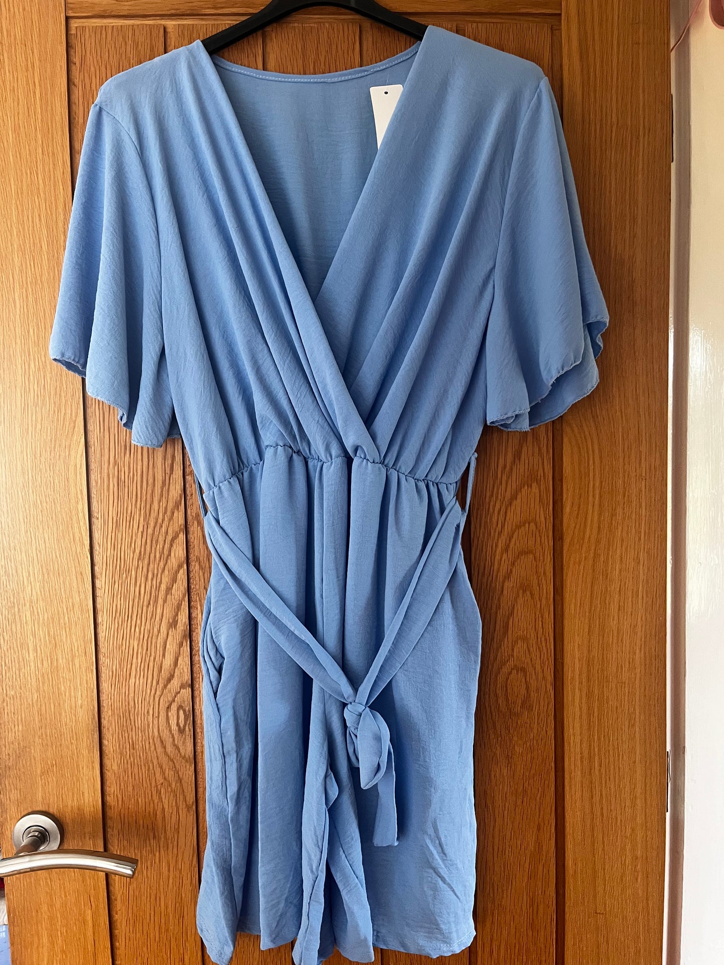 Belted wrap style playsuit