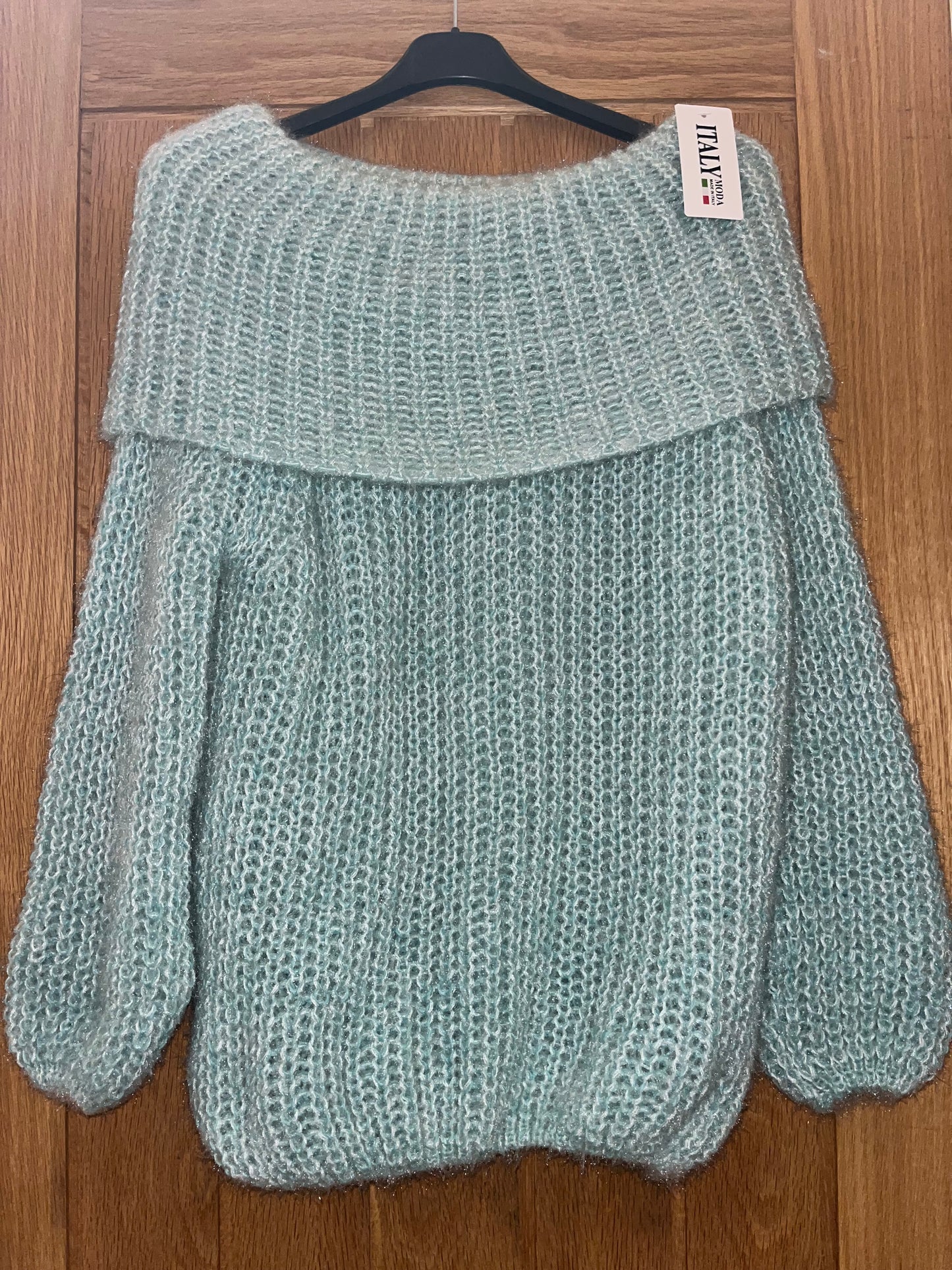Soft knitted off the shoulder top
