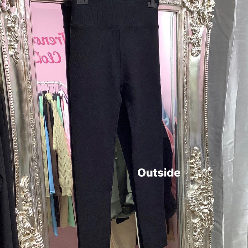 Tayah thermal high waisted ribbed leggings