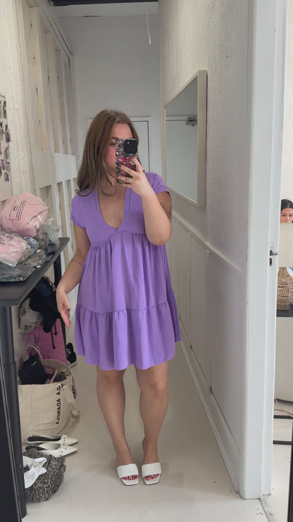 V neck floaty smock dresses